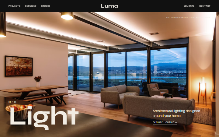 The Studio Luxe example website